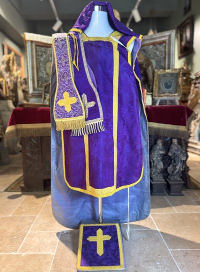 Casula con stola, manipolo e borsa - fine XIX secolo