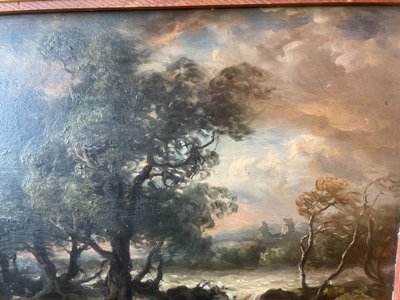 Öl auf Holz „Hugard de la Tour“