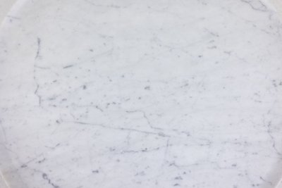 Pair of nesting tables in Carrara marble. Contemporary. LS64411609M