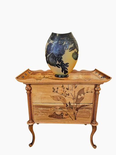 Emile Gallé Important Vase "With Marine Figs"
