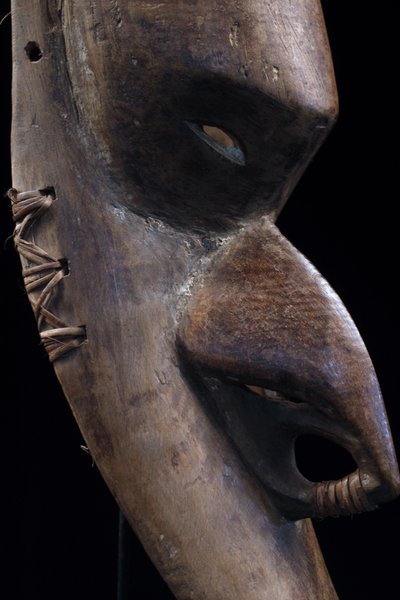 Brag mask, Oceanic art, tribal art, Papua New Guinea, Sculpture, primitive arts, 63 cm