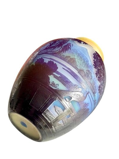 Emile Gallé Vase "Lake Como"