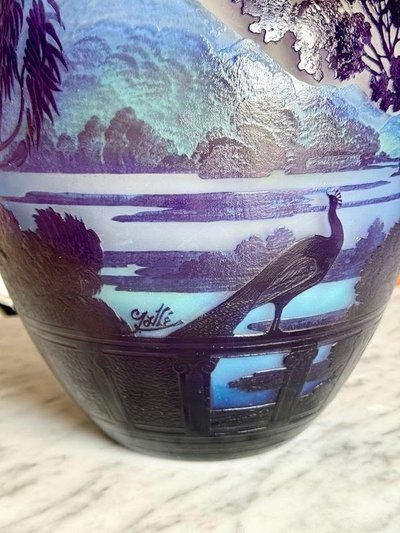 Emile Gallé Vase "Lake Como"
