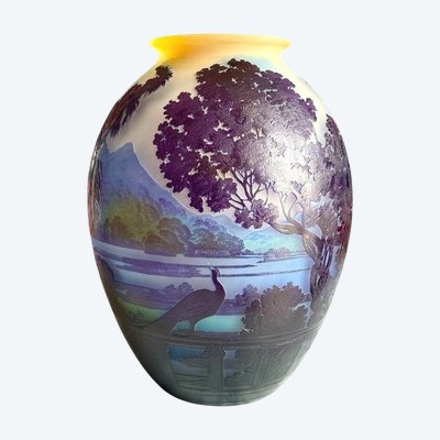 Emile Gallé Vase "Lake Como"
