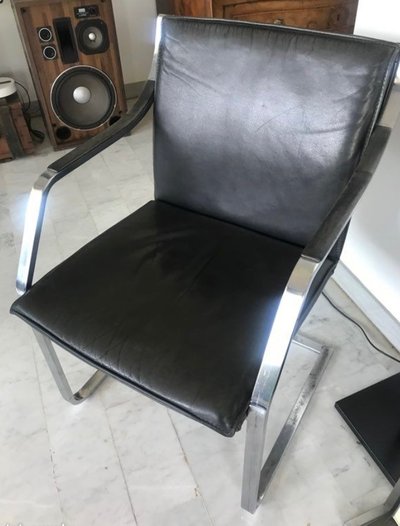 Coppia di poltrone a sbalzo KNOLL Design R.GLATZEL 1970