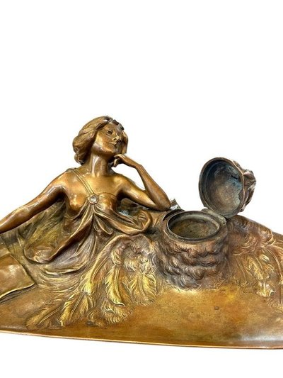 Calamaio in bronzo di Vienna "Franz Bergman"