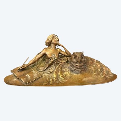 Calamaio in bronzo di Vienna "Franz Bergman"