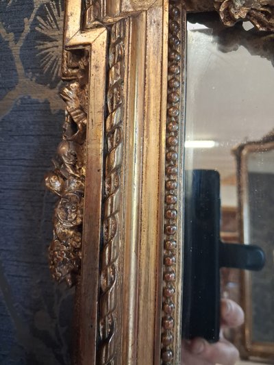 Napoleon III period mirror 74 x 60