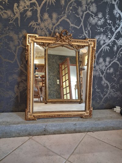 Napoleon III period mirror 74 x 60