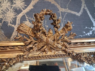 Napoleon III period mirror 74 x 60