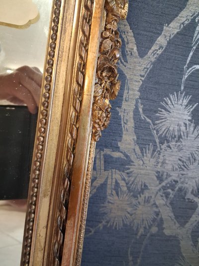 Napoleon III period mirror 74 x 60