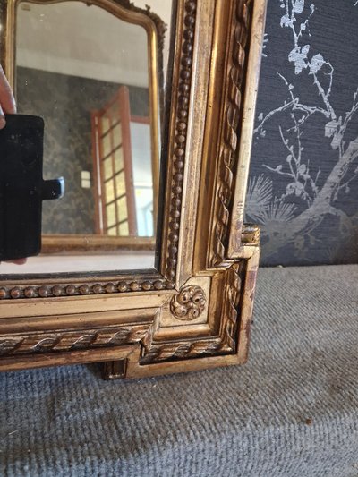 Napoleon III period mirror 74 x 60
