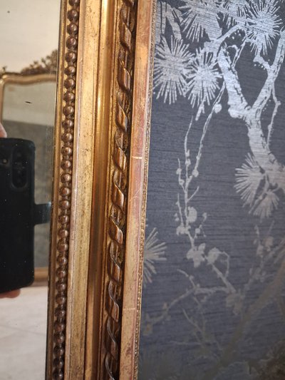 Napoleon III period mirror 74 x 60