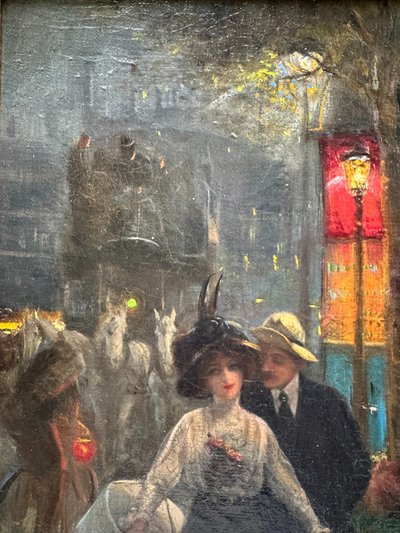 Pier Carlo Parvopassu (XIX-XX secolo) - Parigi di notte, galanteria, circa 1895