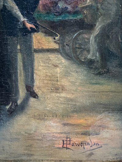 Pier Carlo Parvopassu (XIX-XX secolo) - Parigi di notte, galanteria, circa 1895