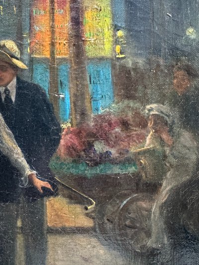 Pier Carlo Parvopassu (XIX-XX secolo) - Parigi di notte, galanteria, circa 1895