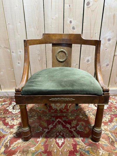 Fauteuil de bureau époque Empire 