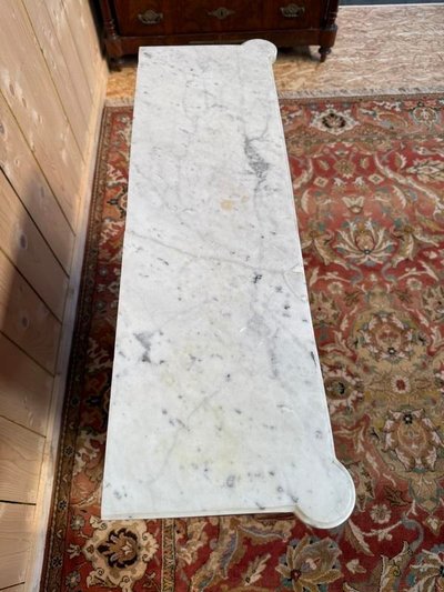 Bibus in mogano e marmo in stile Louis XVI