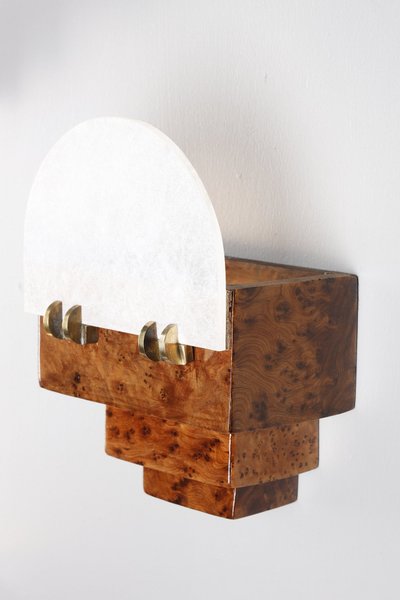 FOUR SMALL ART DECO WALL SCONCES