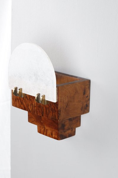 FOUR SMALL ART DECO WALL SCONCES