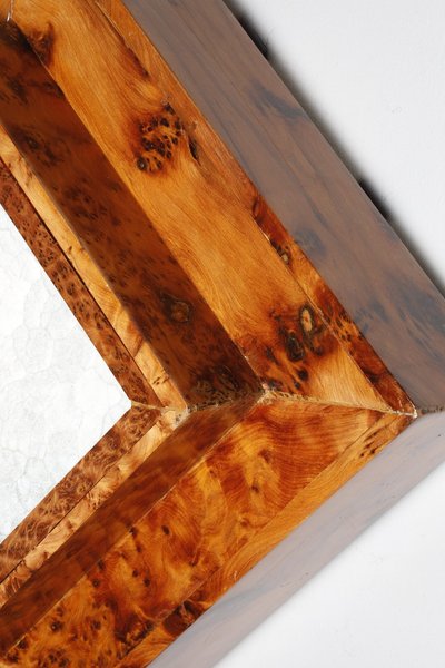 THREE ELM BURR VENEER CEILING OR WALL LIGHTS, ART DECO PERIOD
