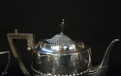 Silver-plated tea service English 