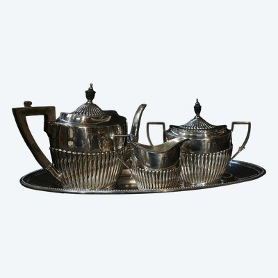Silver-plated tea service English 