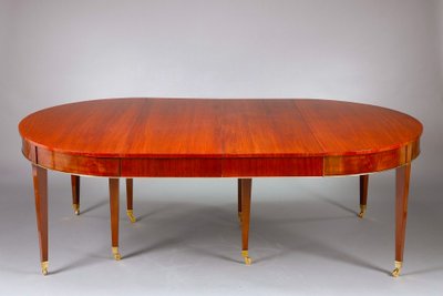 Table de salle à manger en acajou avec 5 rallonges