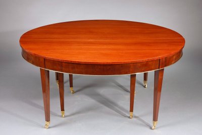 Table de salle à manger en acajou avec 5 rallonges