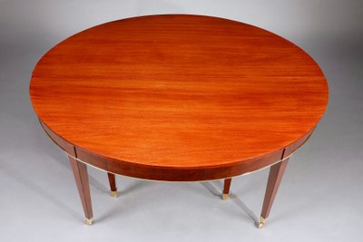 Table de salle à manger en acajou avec 5 rallonges
