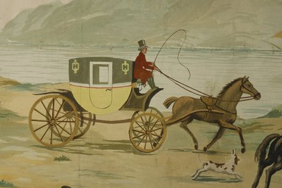 PANORAMIC WALLPAPER PANEL, EXOTIC SCENE IN THE ZUBER STYLE