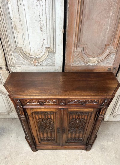 Gothic style sideboard circa 1900
