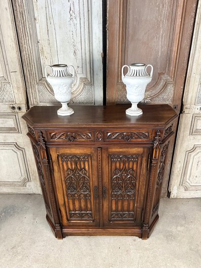 Gothic style sideboard circa 1900
