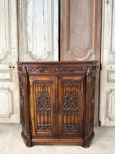 Gothic style sideboard circa 1900