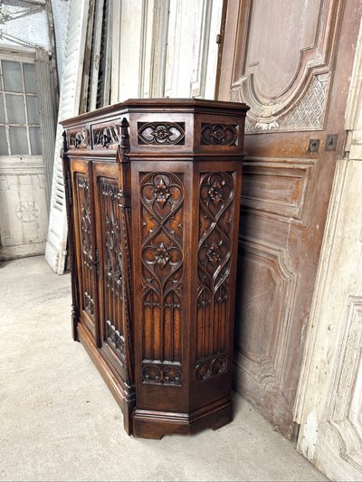 Gothic style sideboard circa 1900