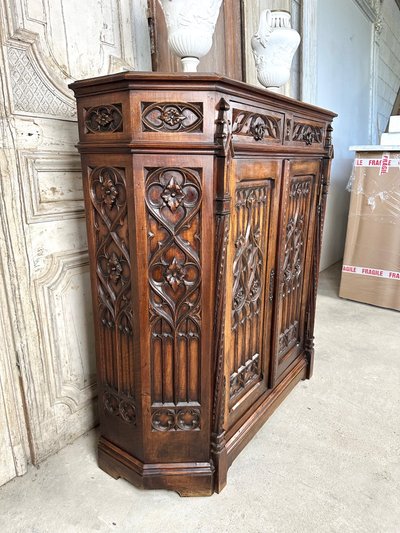 Gothic style sideboard circa 1900