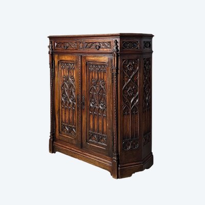 Gothic style sideboard circa 1900