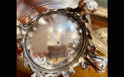 Sterling silver teapot, XIXth century