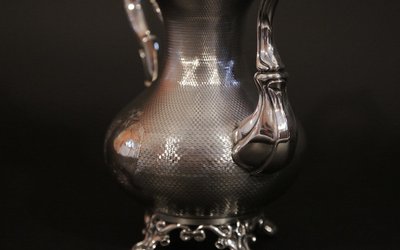 Sterling silver teapot, XIXth century