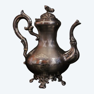 Sterling silver teapot, XIXth century