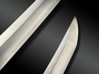 SCIABOLA chiamata Katana firmata Hizen Kuni (No) Ju Mutsu (No) Kami Tadayoshi - Giappone - XVII secolo