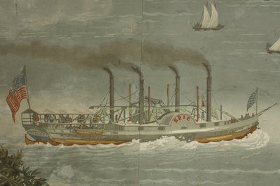 SET OF FIVE WALLPAPERS FROM THE "VUES D'AMÉRIQUE DU NORD" SERIES BY ZUBER & CIE