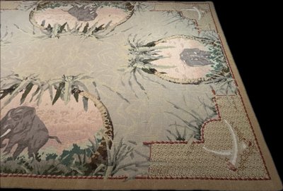 Tapis au point noué d'après Aubusson
