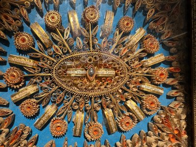 Reliquary paperolles of the Holy Virgin and the True Cross – early 19th century