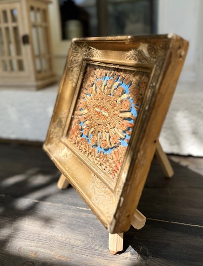 Reliquary paperolles of the Holy Virgin and the True Cross – early 19th century