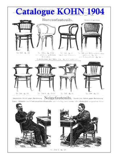KOHN office armchair N°704/n circa 1905 no Thonet