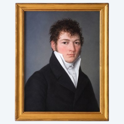 Ritratto di un uomo affascinante circa 1820 pastello