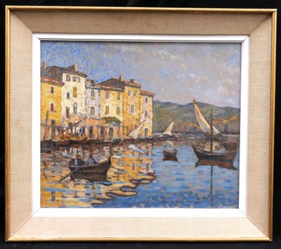 Ferdinand Olivier, Lively Landscape In Martigues