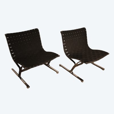 Pair of armchairs by Ross Littel