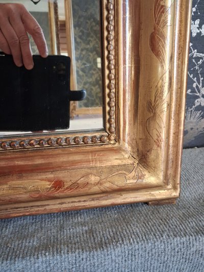 Louis Philippe period mirror 118 x 88